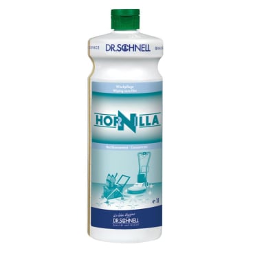 Hornilla Konzentrat in einer 1-Liter-Flasche mit praktischem Dosiersystem und nachhaltigem Design.
