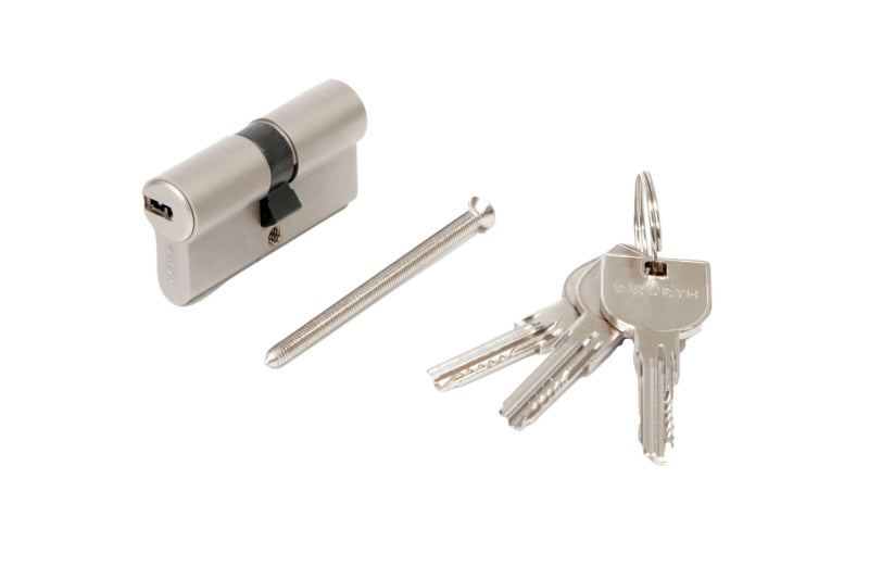 Profilzylinder W6X-PRFLZYL-W6X-K-6STI-GS2-(NI) mit robuster Bauweise und hoher Korrosionsbeständigkeit.