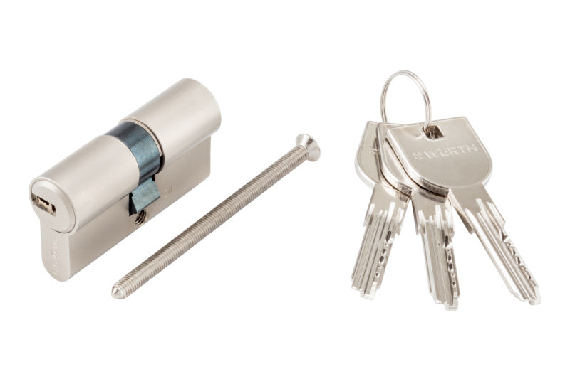 Profilzylinder-W6X-PRFLZYL-W6X-K-6STI-VS-(NI) in nickelgeschützter Ausführung für Sicherheit.