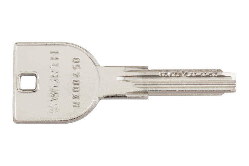 Schlüssel für Profilzylinder mit 6-Stiftsystem, robust und präzise verarbeitet.