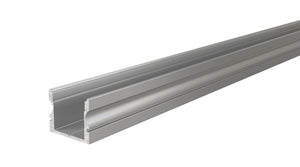 Silberne LED-Lichtleiste, 2 Meter lang, für vielseitige Beleuchtung in modernen Umgebungen.