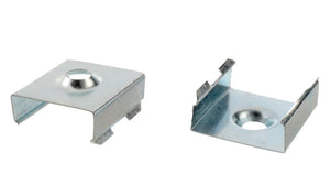 Set mit 10 robusten Halterungen für Lichtinstallationen, ideal für verschiedene Oberflächen.