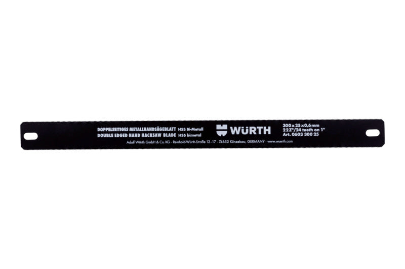 Sägeblatt Bügelsäge-SAEBLA-BGLSAE-HSS-Z22-6494-300X25X0,6     Verpackungsinhalt    10 Einheit