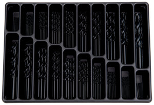 Spiralbohrer Metall Sortiment mit 155 HSS-Bohrern in verschiedenen Größen im robusten Koffer