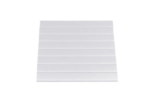 Möbelrollladen aus gebürstetem Aluminium mit wetterfestem Rollladensystem für Möbel und Werkzeuge.