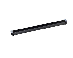 Schwarzer Mittelsteg für Büro mit robuster Bauweise und 400 mm Länge, 1 Einheit.