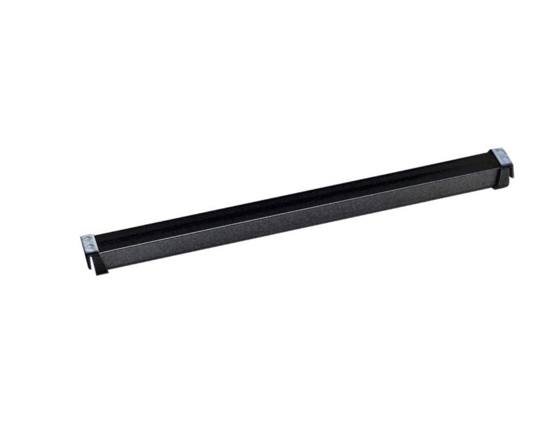 Schwarzer Mittelsteg für Büro mit robuster Bauweise und 400 mm Länge, 1 Einheit.