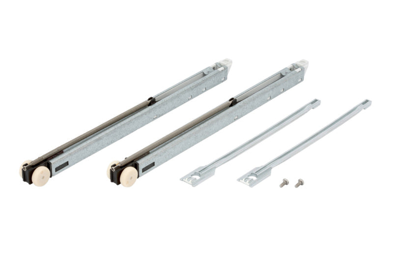 Schiebetürbeschlag redoslide-M mit Dämpfungssystem und robustem Design für leises Schließen.