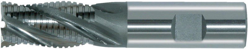 Schruppfräser SHFTFRS DIN844K HSCO8 NF aus HSS-Co8 mit Spiralnuten für Metallbearbeitung