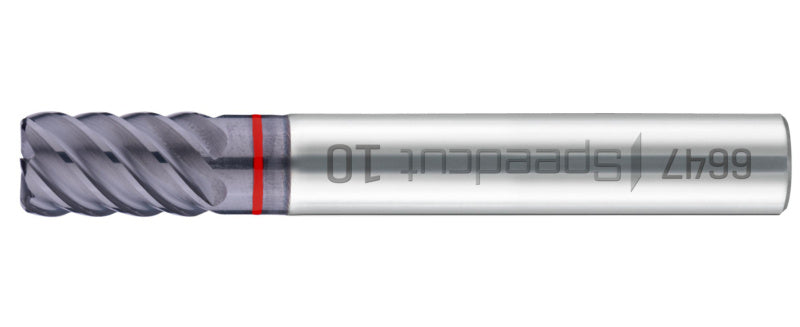 Hartbearbeitungsfräser SHFTFRS SP DIN6527L aus Hochgeschwindigkeitsstahl mit VHM-Beschichtung.