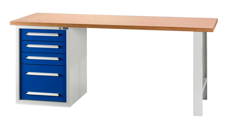 Werkbank stationär-WRKBANK-STA-BASIC-WUS1/4-FIX-2000MM     Verpackungsinhalt    1 Einheit