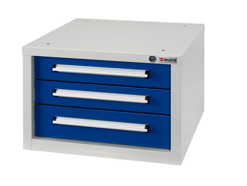 Schubladenschrank-SLSHRNK-BASIC-USK3-RAL5010/RAL7035     Verpackungsinhalt    1 Einheit
