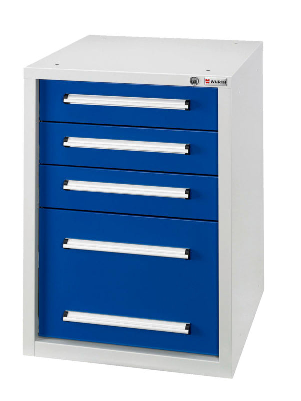 Schubladenschrank-SLSHRNK-BASIC-US4-RAL5010/RAL7035     Verpackungsinhalt    1 Einheit