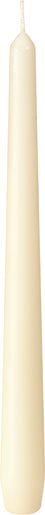 Champagne colored taper candle, 250mm x 22mm.