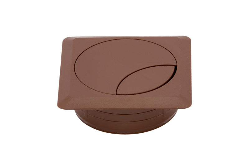 Braunes quadratisches Schreibtischzubehör mit 72x72 cm für kreative Arbeitsplätze.