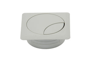 Graues quadratisches Schreibtischzubehör mit 72x72 cm Größe für Büroorganisation und Schutz.