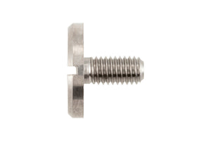 Edelstahlschraube mit Flachkopf und Schlitz nach DIN 921, Modell SHR-FLKPF-DIN921-A1.