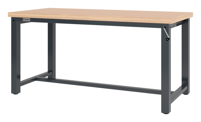 Werkbank stationär-WERKTISCH-PRO-WTHK15-RAL7016-1500MM     Verpackungsinhalt    1 Einheit