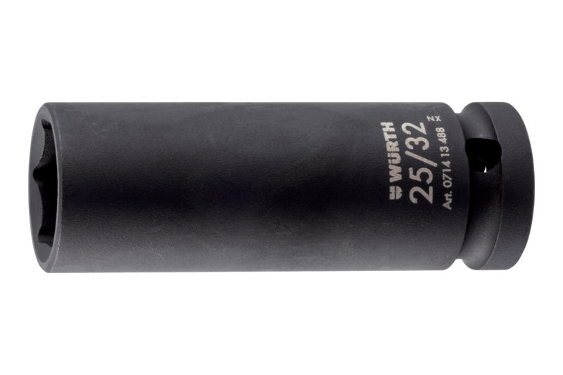 Kraftsteckschlüssel 1/2 Zoll-KFTSTESHSL-1/2ZO-LANG-6KT-ZOLL-SW25/32     Verpackungsinhalt    1 Einheit