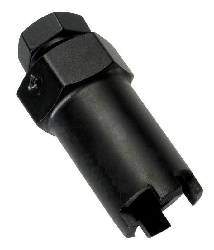 Zapfenschlüssel mit 6-Kant-Antrieb, 8 mm Schlüsselweite und 70 mm Länge aus Stahl.