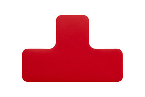 Bodenmarkierung in T-Form, hochdicht, für vielseitige Anwendungen in 20 Einheiten.