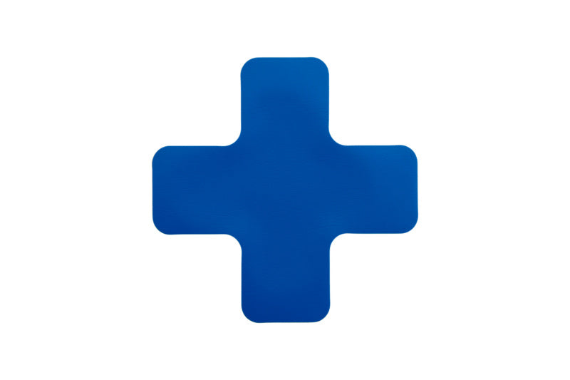 Bodenmarkierung in Kreuzform, hochdicht, für vielseitige Anwendungen, 20 Einheiten.