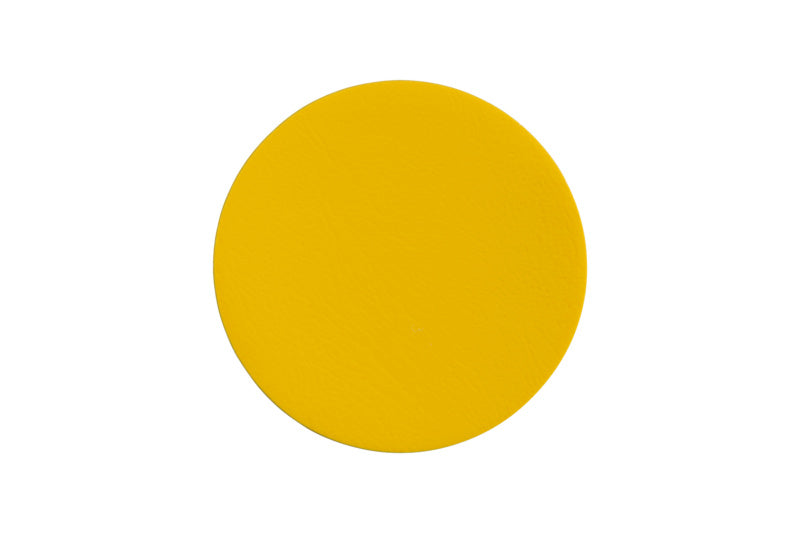 Runde Bodenmarkierungspunkte in hoher Dichte, 20 Stück, gelb und schwarz, für Innenbereiche.