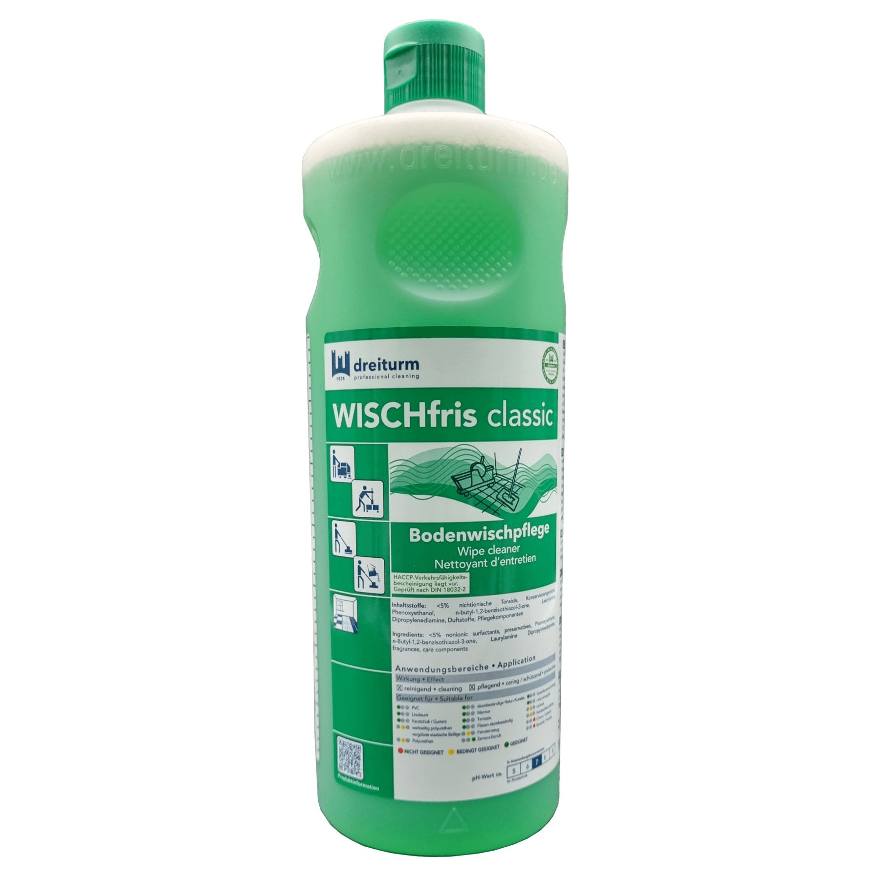 Wischfris Classic Allzweckreiniger – 1L Rundflasche | M24–Dreiturm