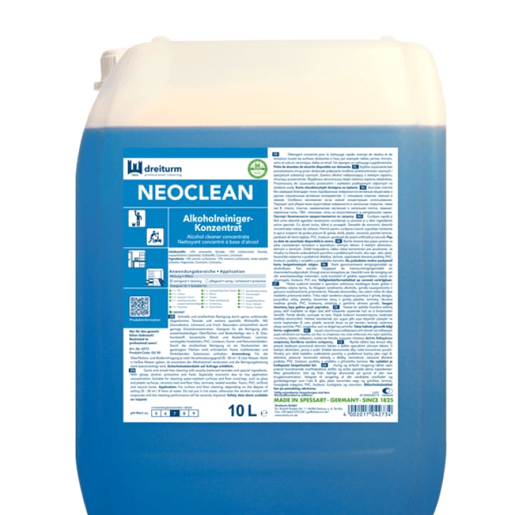 Neoclean 10L Kanister mit Alkoholreiniger-Konzentrat von Dreiturm.
