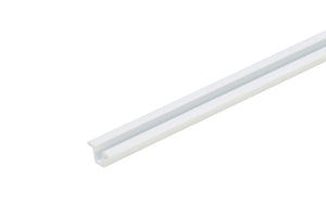 Weißes Schiebetürbeschlag-Set aus PVC mit 3 Metern Länge für Rolltüren.