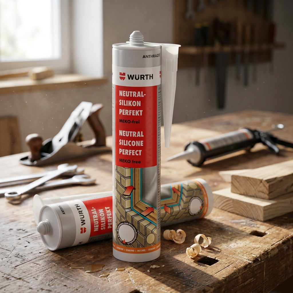 SILDI-Neut-Perfekt Neutralsilikon – M24 Würth | UV-Beständig, SchimmelOptimieren Sie Ihre Handwerksprojekte mit dem SILDI-Neut-Perfekt Neutralsilikon von M24 Würth. Dieses Produkt vereint Funktionalität und Ästhetik für Profis und DIY-Chemisch-technische ProdukteNeutralsilikon von M24 Würth