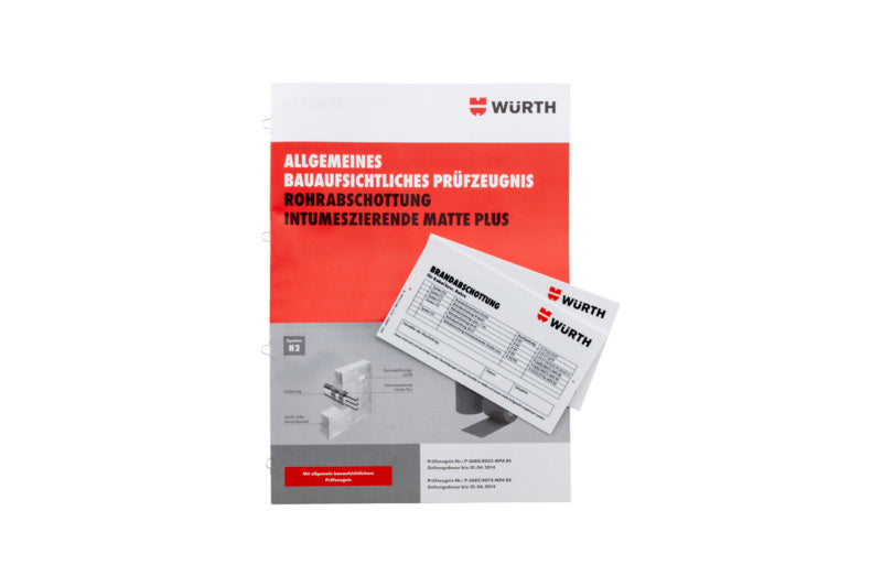 Intumeszierende Matte Zubehör- MNTG-SET-(F.MAT-INTUM)     Verpackungsinhalt    1 Einheit