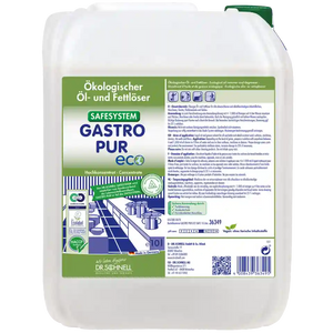 Gastro Pur Eco 10L Safe Kanister in durable plastic with a secure lid and top handle for easy transport.
