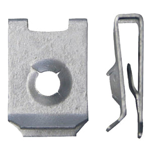 Robuste Blechmutter MU BL aus Stahl, passend für verschiedene Opel-Modelle.