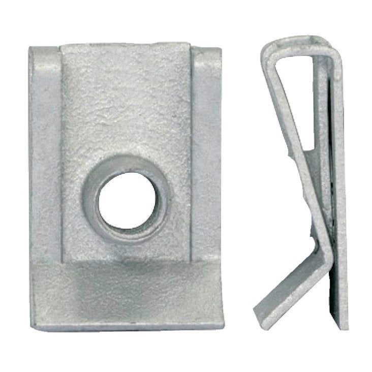 Blechmutter MU-BL-PEUGEOT mit 23,6 mm Durchmesser und M6 Gewinde aus robustem Material.