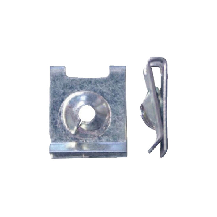 Blechmutter MU BL (A3A) aus verzinktem Stahl mit robuster Bauweise für sichere Verbindungen.