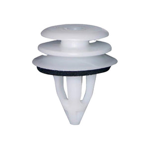 Kunststoffclip in verschiedenen Farben, Größe 7,9 bis 8,0 mm, 25 Stück im Set.