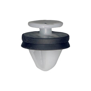 Transparent plastic clips in a pack of 25 units labeled INVERKLDCLIP-PSA-TRANSPARENT VP 25