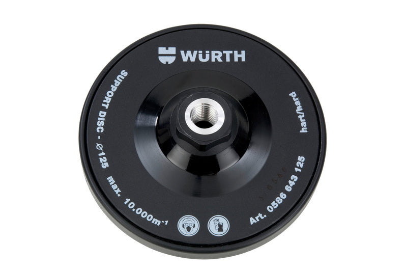 Haftteller Schleifscheibe mit robustem Gewebe und Klettverschluss für Schleifmaschinen.