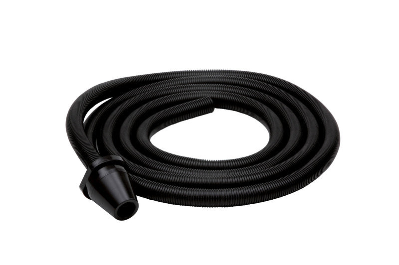 Ergonomischer Handschleifblock mit integriertem 4 Meter Abluftschlauch zur Staubabsaugung.