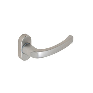 Aluminium door handle TD-ALU-AL900-OVAL with an ergonomic oval design for tube frame doors.