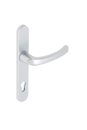 Aluminium Türdrücker für Rohrrahmentüren mit ergonomischem Griff und kratzfester Oberfläche.