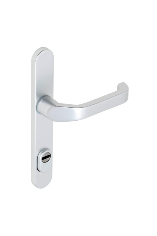 Aluminium Türdrücker für Rohrrahmentüren mit modernem Design und langlebiger Konstruktion.