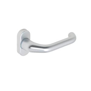 Aluminium door handle TD-ALU-AL930-OVAL with an elegant oval design for tube frame doors.