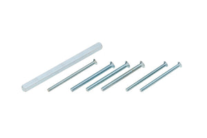 Flaches Türdrücker Zubehör-Set für Türstärken 80 bis 89 mm in hochwertiger Ausführung.