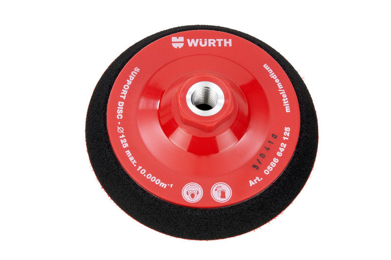 Haftteller Schleifscheibe aus Gewebe mit Klettverschluss für Schleifmaschinen, robust und langlebig.