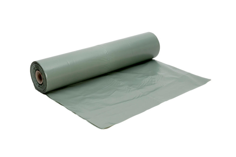 Transparente Abdeckfolie auf Rolle aus robustem LDPE-Material zum Schutz von Oberflächen.