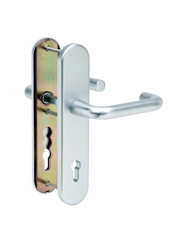 Aluminium Schutzbeschlag SBS-ALU-S40 in silber mit robustem, wetterfestem Design.