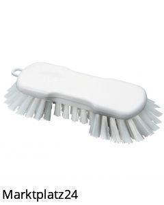 Waschbürste rund mit Bart, Polyester PBT, 200x70x28/36mm, Ã˜0,50mm, transparent, hart, 1 St. - Marktplatz24