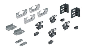 Hettich Schiebetürbeschlag mit robustem Design, ideal für Holz- und Glastüren.